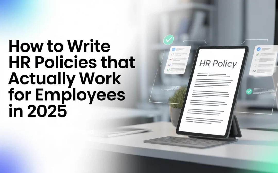 How to Write HR Policies That Actually Work for Employees in 2025
